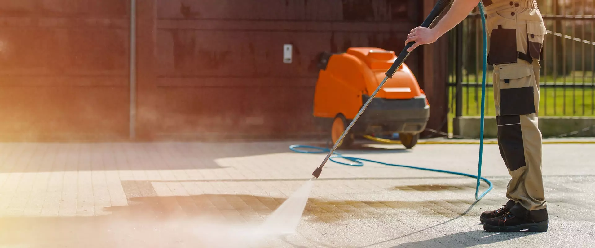 patio steam cleaning london